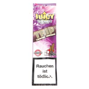 Blunt de cânhamo sem tabaco, sabor Trip (Limited Edition), tamanho king size, da marca Juicy Jay's