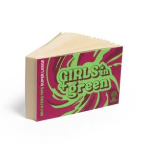Piteira de papel, tamanho super large (4,3cm), modelo vergê, da marca Bem Bolado em collab com a Girls in Green