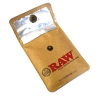 Cinzeiro de bolso, da marca RAW, tamanho míni, formato especial, modelo Pocket Ashtray, cor bege