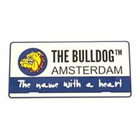 Placa Decorativa De Metal The Bulldog Amsterdam Retro, vista frontal