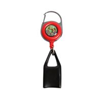 Porta Isqueiro Cultura Dab Lighter Leash Retrátil Grande, modelo vermelho, visão frontal