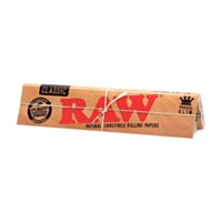 Envelope de seda, da marca Raw, Modelo Classic, tamanho King Size Slim, 110mm x 36mm, detalhe da embalagem